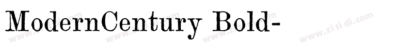 ModernCentury Bold字体转换